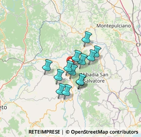 Mappa Localita' Case Sparse Sor Checco, 58038 Seggiano GR, Italia (9.17154)