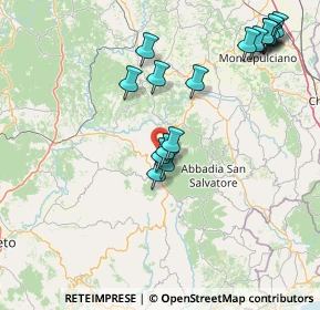 Mappa Localita' Case Sparse Sor Checco, 58038 Seggiano GR, Italia (17.93)