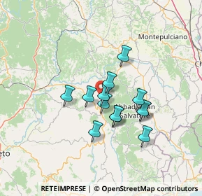 Mappa Localita' Case Sparse Sor Checco, 58038 Seggiano GR, Italia (10.53)
