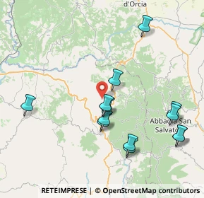 Mappa Localita' Case Sparse Sor Checco, 58038 Seggiano GR, Italia (8.72538)