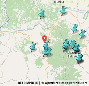 Mappa Localita' Case Sparse Sor Checco, 58038 Seggiano GR, Italia (9.9825)