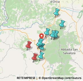 Mappa Localita' Case Sparse Sor Checco, 58038 Seggiano GR, Italia (5.79)