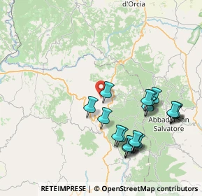 Mappa Localita' Case Sparse Sor Checco, 58038 Seggiano GR, Italia (8.7325)