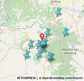 Mappa Localita' Case Sparse Sor Checco, 58038 Seggiano GR, Italia (5.965)