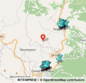 Mappa Localita' Case Sparse Sor Checco, 58038 Seggiano GR, Italia (2.459)