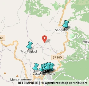 Mappa Localita' Case Sparse Sor Checco, 58038 Seggiano GR, Italia (2.6475)