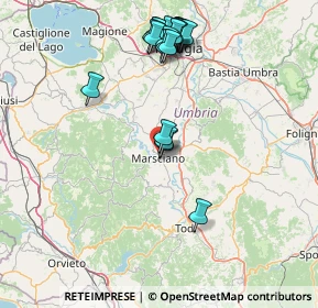 Mappa Via dei Partigiani, 06055 Marsciano PG, Italia (17.0025)