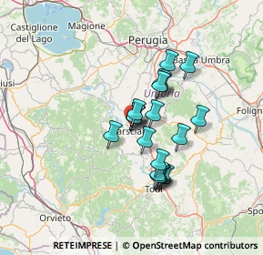 Mappa Via dei Partigiani, 06055 Marsciano PG, Italia (10.4195)
