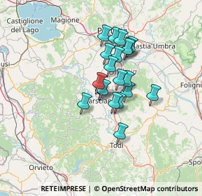 Mappa Zona Industriale Cerro, 06055 Marsciano PG, Italia (9.844)