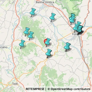 Mappa Via col Ventoso, 06035 Gualdo Cattaneo PG, Italia (10.2215)