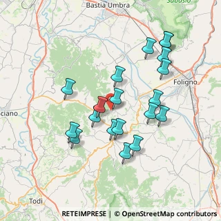 Mappa Via col Ventoso, 06035 Gualdo Cattaneo PG, Italia (7.34526)