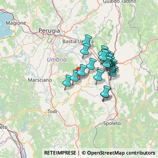Mappa Via col Ventoso, 06035 Gualdo Cattaneo PG, Italia (11.0695)