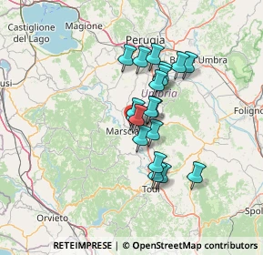 Mappa Via Carlo Faina, 06055 Marsciano PG, Italia (10.29737)