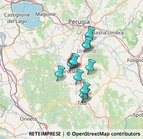 Mappa Via Carlo Faina, 06055 Marsciano PG, Italia (8.70167)