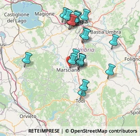 Mappa Via Carlo Faina, 06055 Marsciano PG, Italia (14.158)