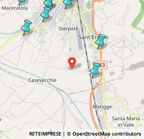 Mappa Via dei Portoni, 06034 Foligno PG, Italia (3.36545)