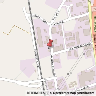 Mappa Via delle Industrie, 25, 06034 Foligno, Perugia (Umbria)