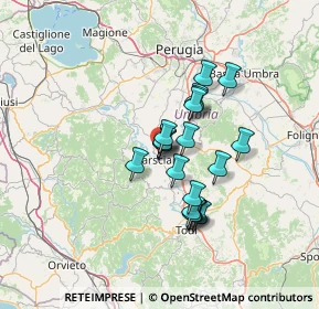 Mappa Via Isonzo, 06055 Marsciano PG, Italia (10.465)