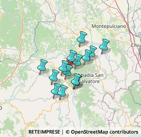 Mappa 58038 Seggiano GR, Italia (9.53786)