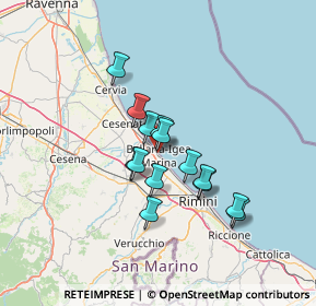 Mappa Via Pasubio, 47814 Bellaria-Igea Marina RN, Italia (10.29143)