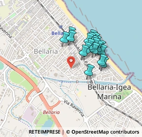 Mappa Via Conca, 47814 Bellaria-Igea Marina RN, Italia (0.3545)