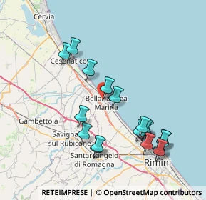 Mappa Via Conca, 47814 Bellaria-Igea Marina RN, Italia (8.17667)