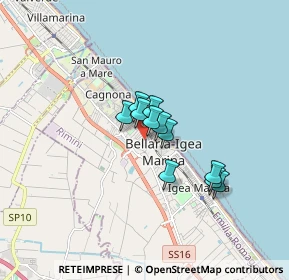 Mappa Via Conca, 47814 Bellaria-Igea Marina RN, Italia (1.05273)