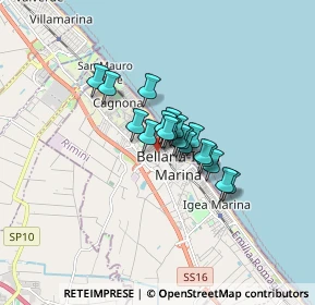 Mappa Via Conca, 47814 Bellaria-Igea Marina RN, Italia (0.92474)