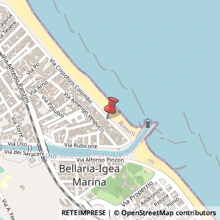 Mappa Via Cristoforo Colombo, 10, 47814 Bellaria-Igea Marina, Rimini (Emilia Romagna)