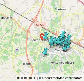 Mappa 47010 Cesena FC, Italia (1.63071)