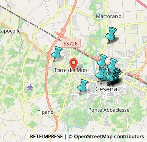 Mappa Via Carlo Cattaneo, 47010 Cesena FC, Italia (1.97368)