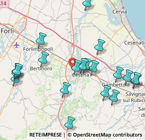Mappa Via Carlo Cattaneo, 47010 Cesena FC, Italia (9.43)