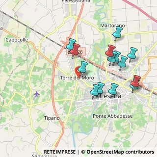 Mappa Via Carlo Cattaneo, 47010 Cesena FC, Italia (2.00214)