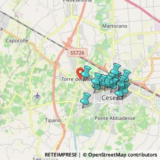 Mappa Via Carlo Cattaneo, 47010 Cesena FC, Italia (1.63071)