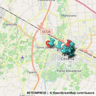Mappa Via Carlo Cattaneo, 47010 Cesena FC, Italia (1.6995)