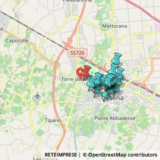 Mappa Via Carlo Cattaneo, 47010 Cesena FC, Italia (1.4625)