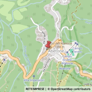 Mappa Via Brennero, 542, 51021 Abetone, Pistoia (Toscana)