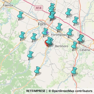 Mappa Via Della Gualchiera, 47014 Meldola FC, Italia (9.433)