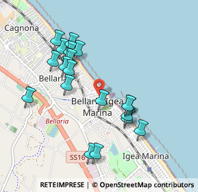 Mappa Via Isonzo, 47814 Bellaria-Igea Marina RN, Italia (0.9445)