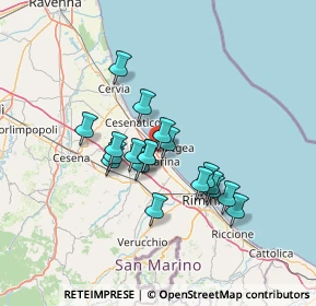 Mappa Via Romea, 47814 Bellaria-Igea Marina RN, Italia (10.79368)