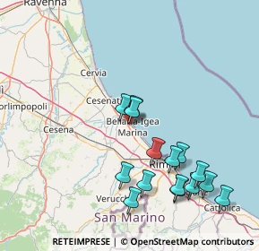 Mappa Via Romea, 47814 Bellaria-Igea Marina RN, Italia (16.55067)