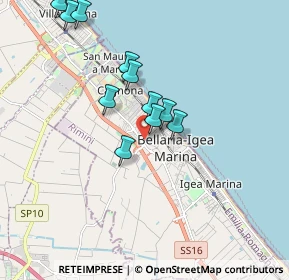 Mappa Via Romea, 47814 Bellaria-Igea Marina RN, Italia (1.68818)