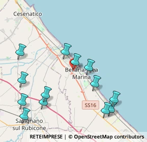 Mappa Via Romea, 47814 Bellaria-Igea Marina RN, Italia (4.75154)