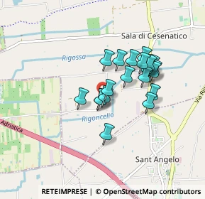 Mappa Via Pavirana, 47042 Cesenatico FC, Italia (0.69524)