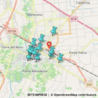 Mappa Via Leopoldo Lucchi, 47023 Cesena FC, Italia (1.42)