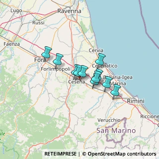 Mappa Via Leopoldo Lucchi, 47023 Cesena FC, Italia (8.61364)