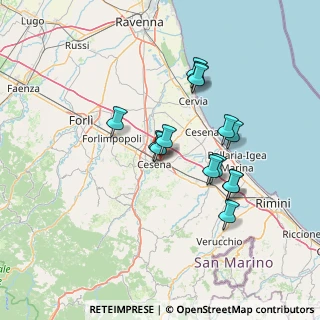 Mappa Via Leopoldo Lucchi, 47023 Cesena FC, Italia (12.39286)