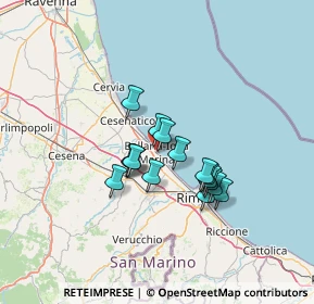 Mappa Via Livio Andronico, 47814 Bellaria-Igea Marina RN, Italia (9.93875)