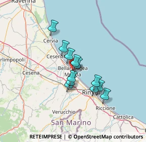 Mappa Via Livio Andronico, 47814 Bellaria-Igea Marina RN, Italia (9.7375)