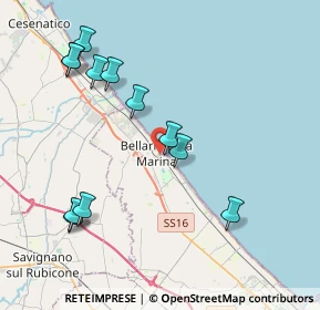 Mappa Via Livio Andronico, 47814 Bellaria-Igea Marina RN, Italia (4.40167)